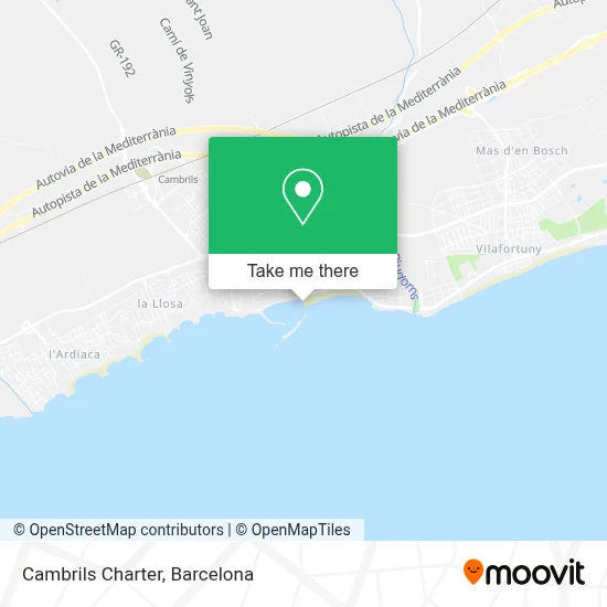 Cambrils Charter map