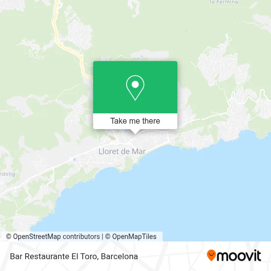 Bar Restaurante El Toro map