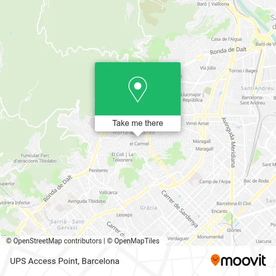 Ups Access Point map