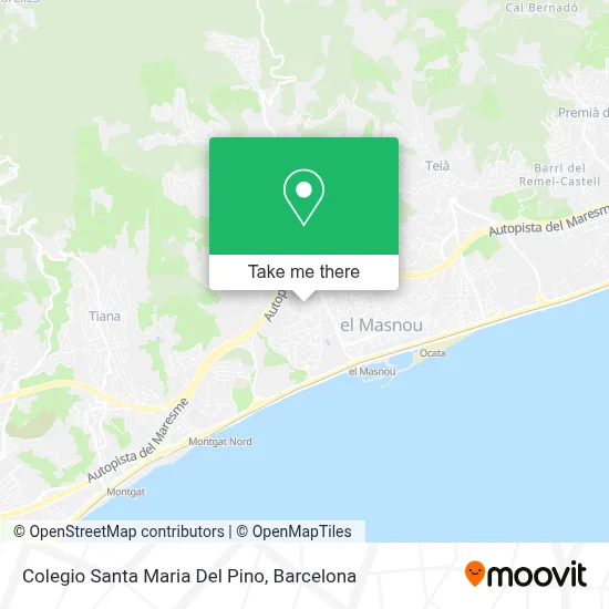 Colegio Santa Maria Del Pino map