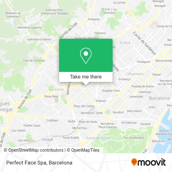Perfect Face Spa map