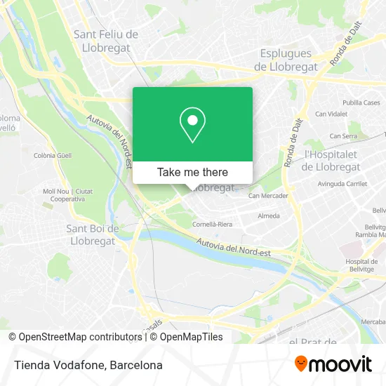 Tienda Vodafone map