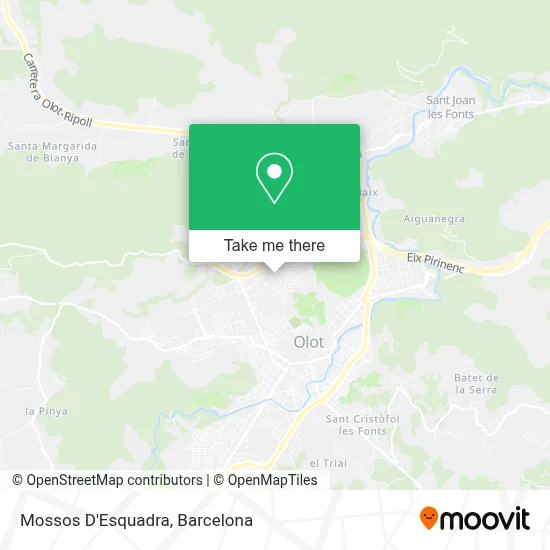 Mossos D'Esquadra map