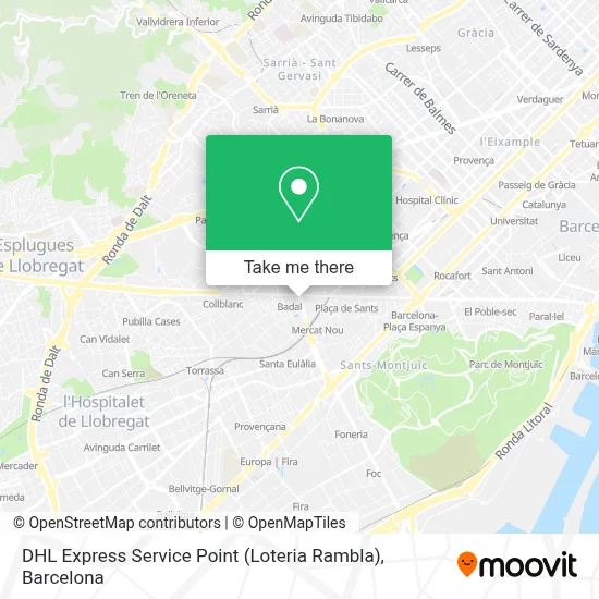 DHL Express Service Point (Loteria Rambla) map