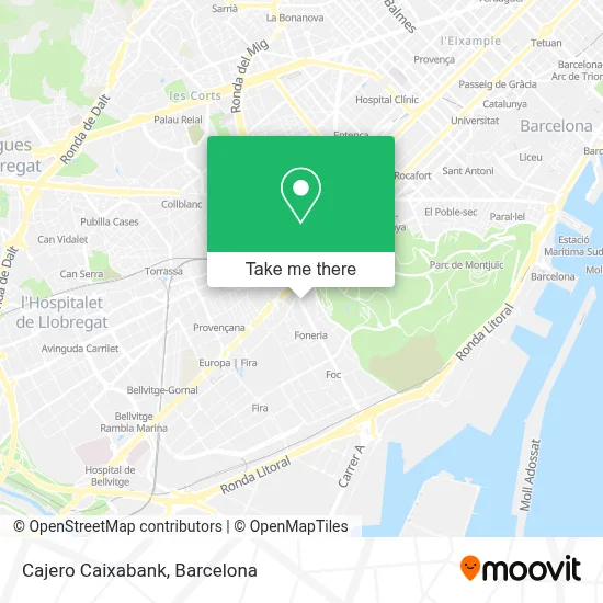 Cajero Caixabank map