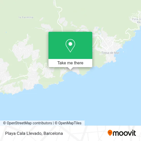Playa Cala Llevado map