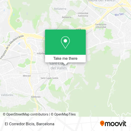 El Corredor Bicis map