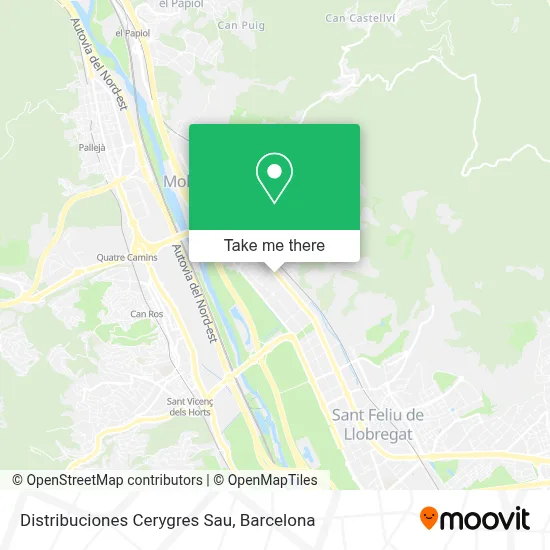 Distribuciones Cerygres Sau map