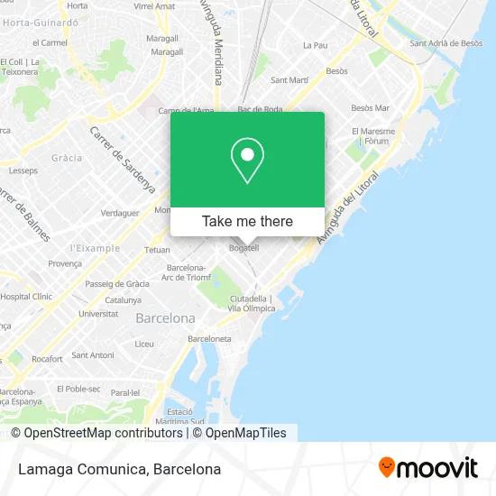 Lamaga Comunica map