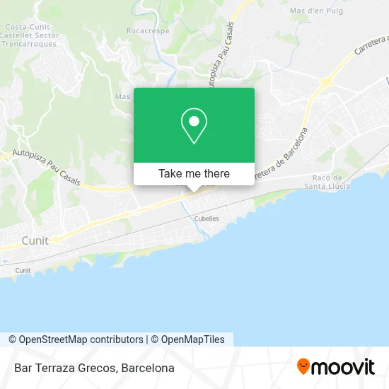 Bar Terraza Grecos map