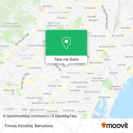 Fincas Azcoitia map