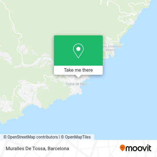 mapa Muralles De Tossa