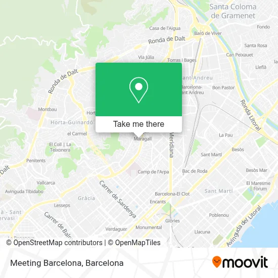 Meeting Barcelona map