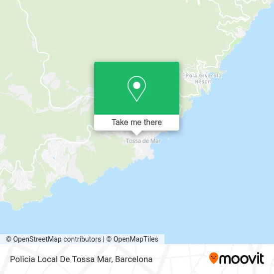 Policia Local De Tossa Mar map