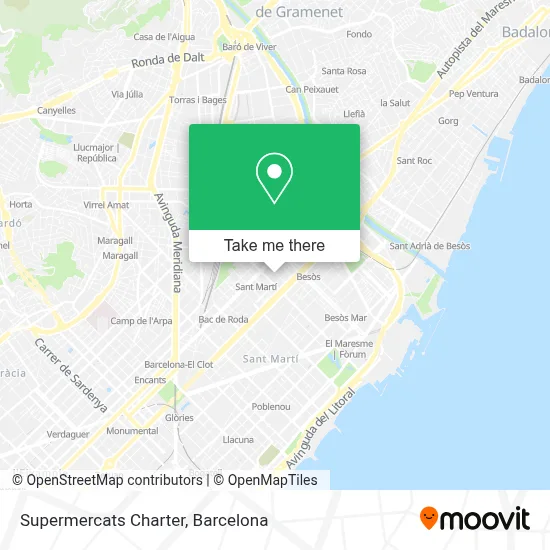 Supermercats Charter map