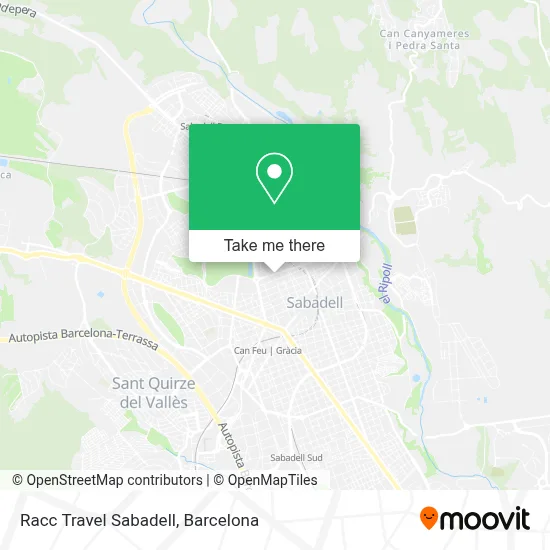 mapa Racc Travel Sabadell
