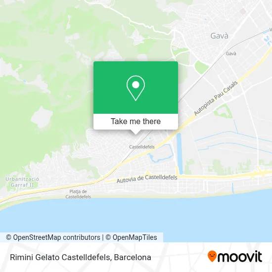 Rimini Gelato Castelldefels map