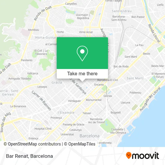 Bar Renat map