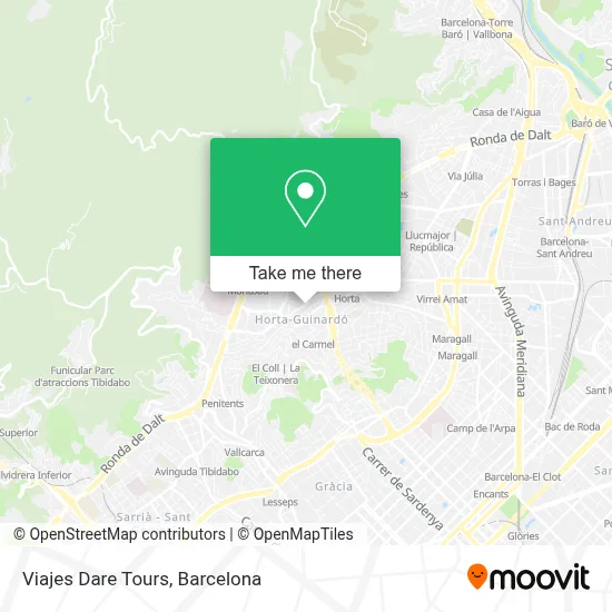 Viajes Dare Tours map