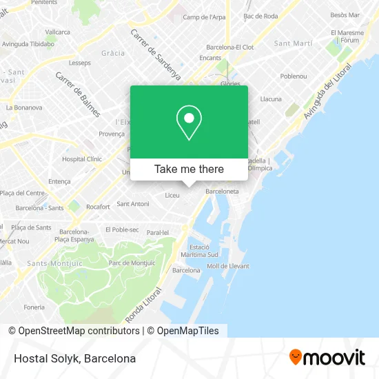 Hostal Solyk map