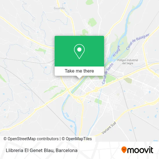 Llibreria El Genet Blau map
