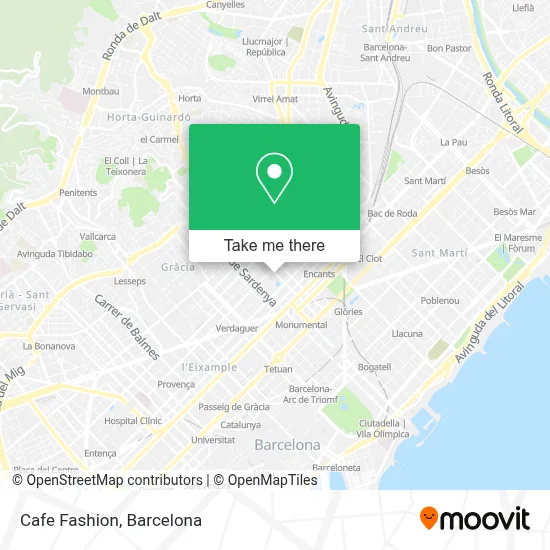 Cafe Fashion map