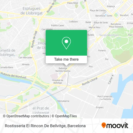 Rostisseria El Rincon De Bellvitge map