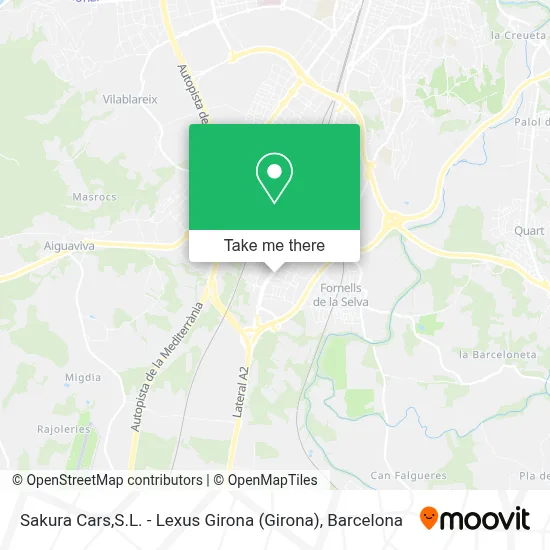 Sakura Cars,S.L. - Lexus Girona map