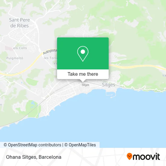 Ohana Sitges map