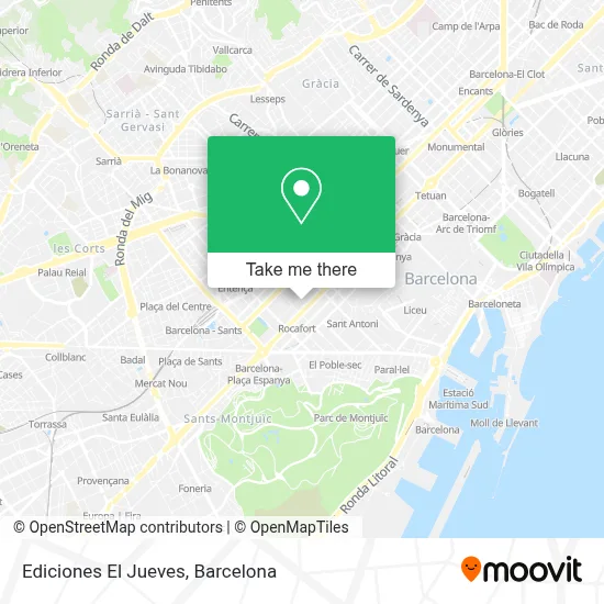 Ediciones El Jueves map