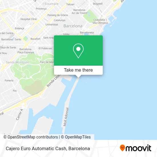 Cajero Euro Automatic Cash map