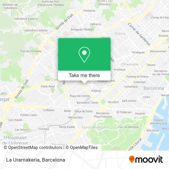 La Uramakeria map