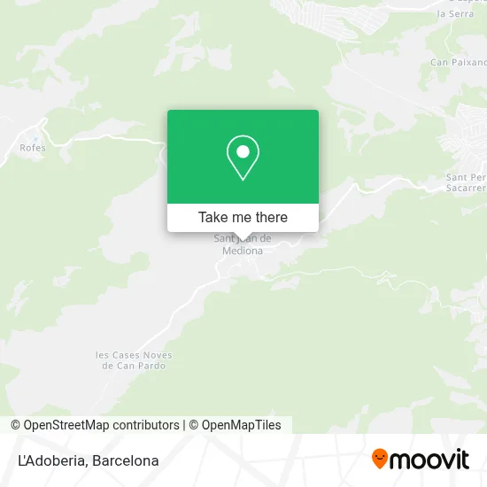 L'Adoberia map