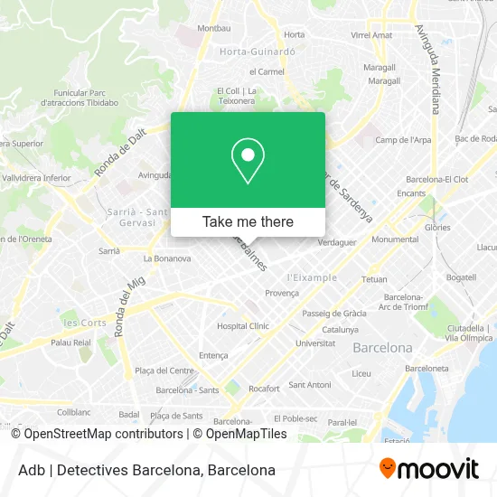 Adb | Detectives Barcelona map