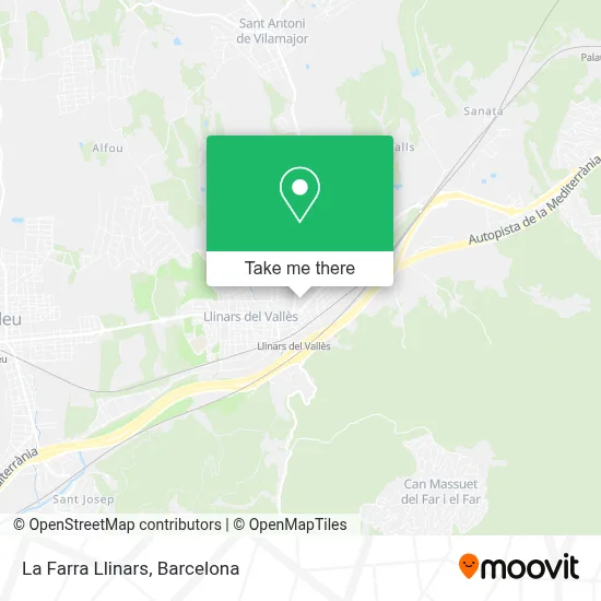 La Farra Llinars map