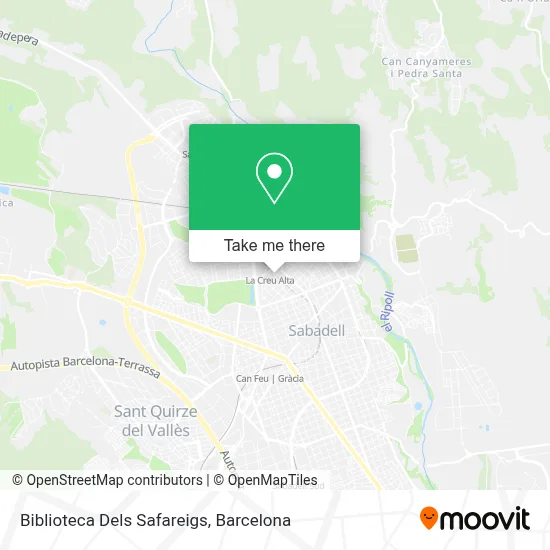 Biblioteca Dels Safareigs map