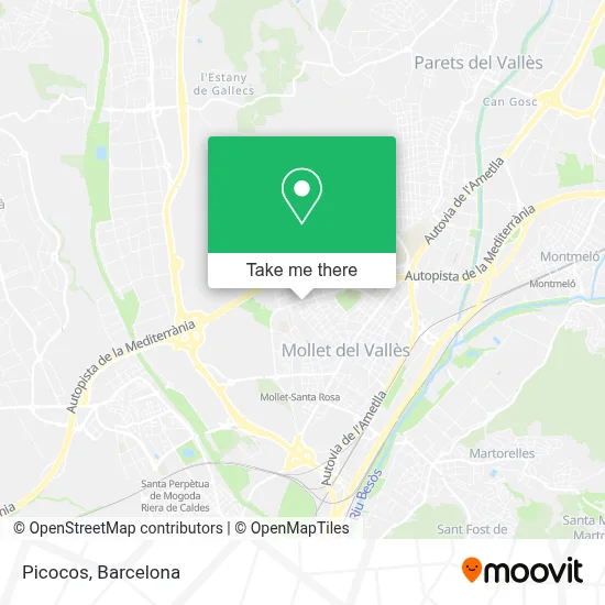 Picocos map