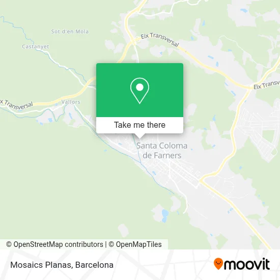Mosaics Planas map