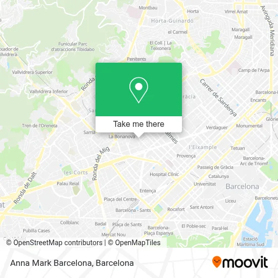 Anna Mark Barcelona map