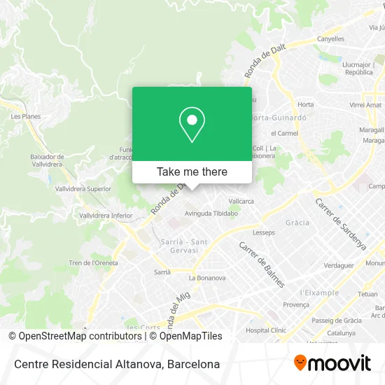 Centre Residencial Altanova map