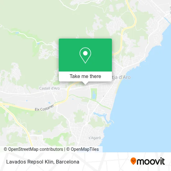 Lavados Repsol Klin map