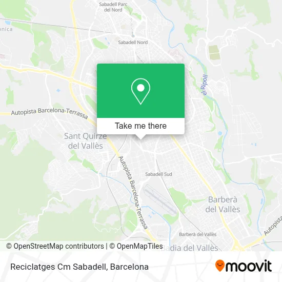 Reciclatges Cm Sabadell map