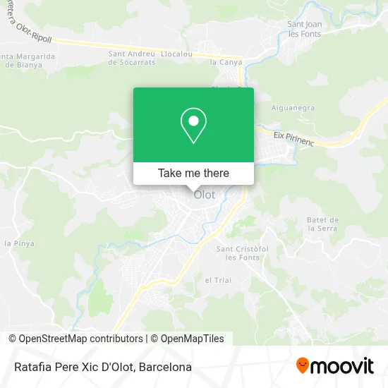 Ratafia Pere Xic D'Olot map