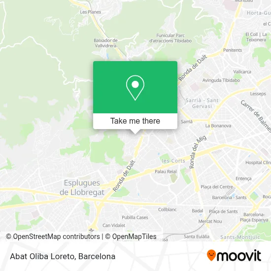 Abat Oliba Loreto map