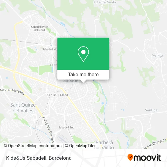 Kids&Us Sabadell map