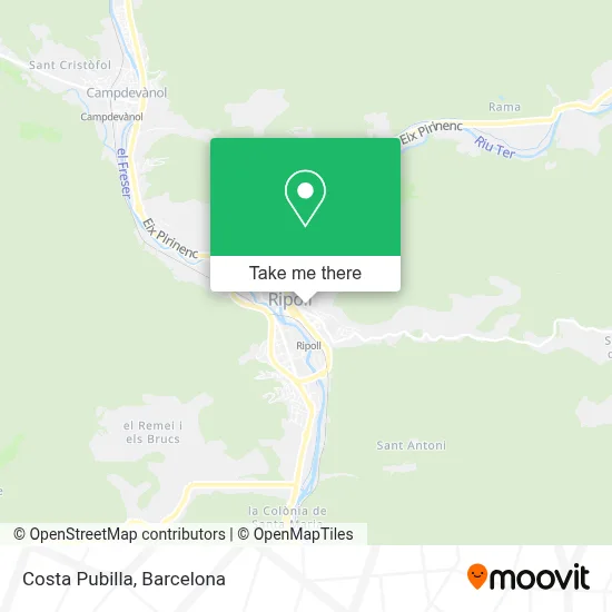 Costa Pubilla map