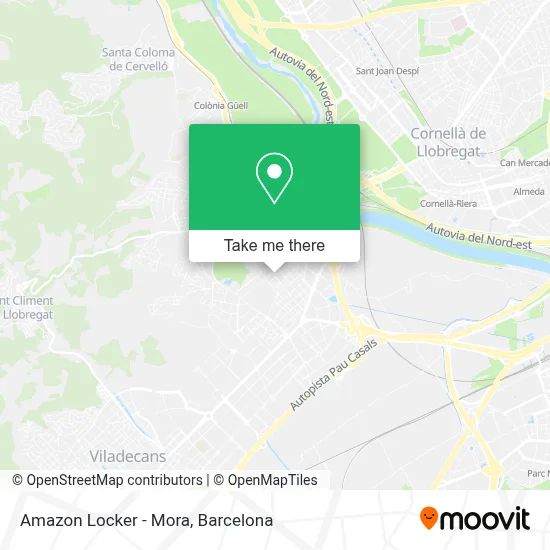 Amazon Locker - Mora map