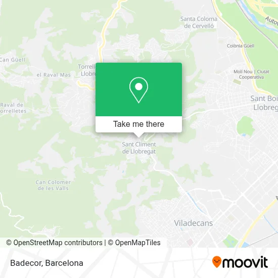 Badecor map