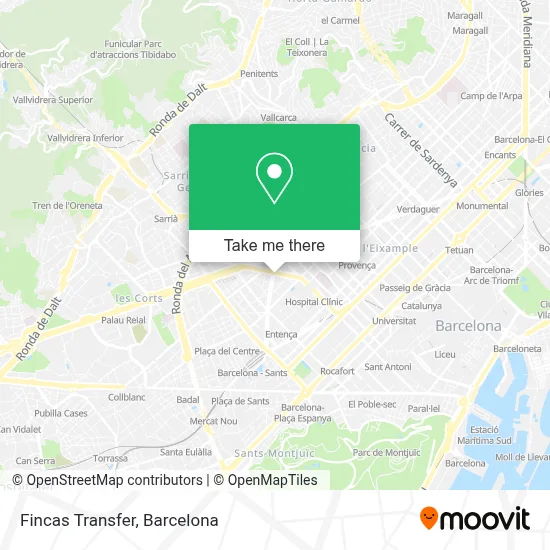 Fincas Transfer map