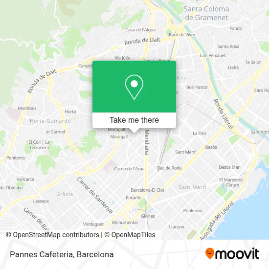 Pannes Cafeteria map